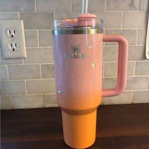 Stanley Pink and Orange Halloween Cup with Straw